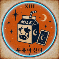 우유마신다