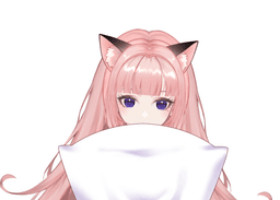 복숭아색 고양이